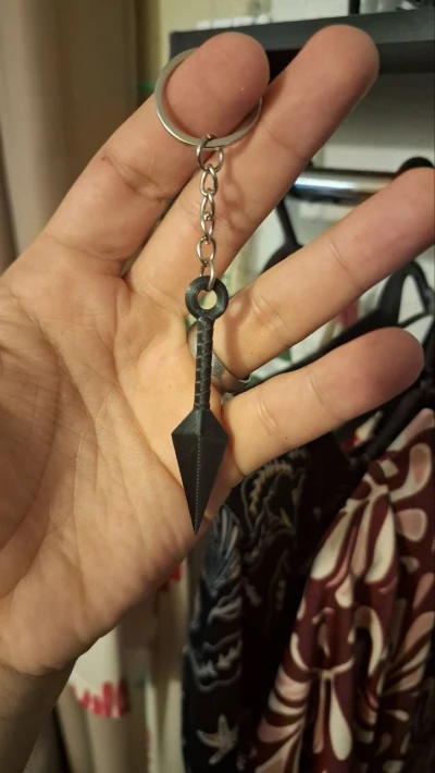 Chaveiro Kunai Preto Liso