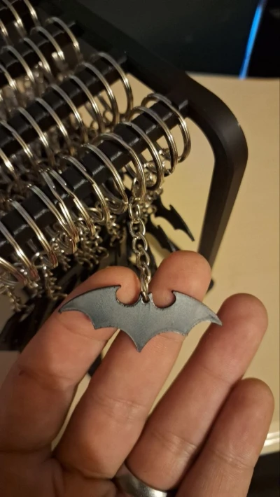 Chaveiro Símbolo Batman Preto Liso