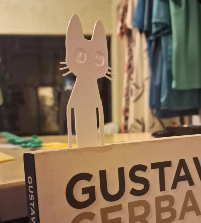 Marcador de livro gato